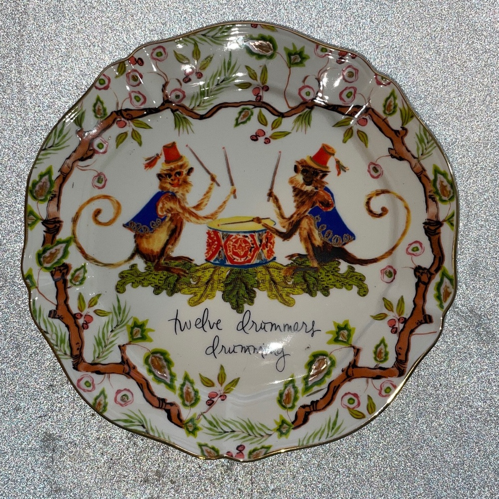 Anthropologie - Inslee Farris 12 Days of Christmas Plate